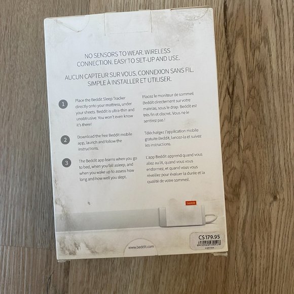 Beddit Sweet Dreams Smart Sleep Tracker - Measure, manage, & improve your sleep - Picture 3 of 6